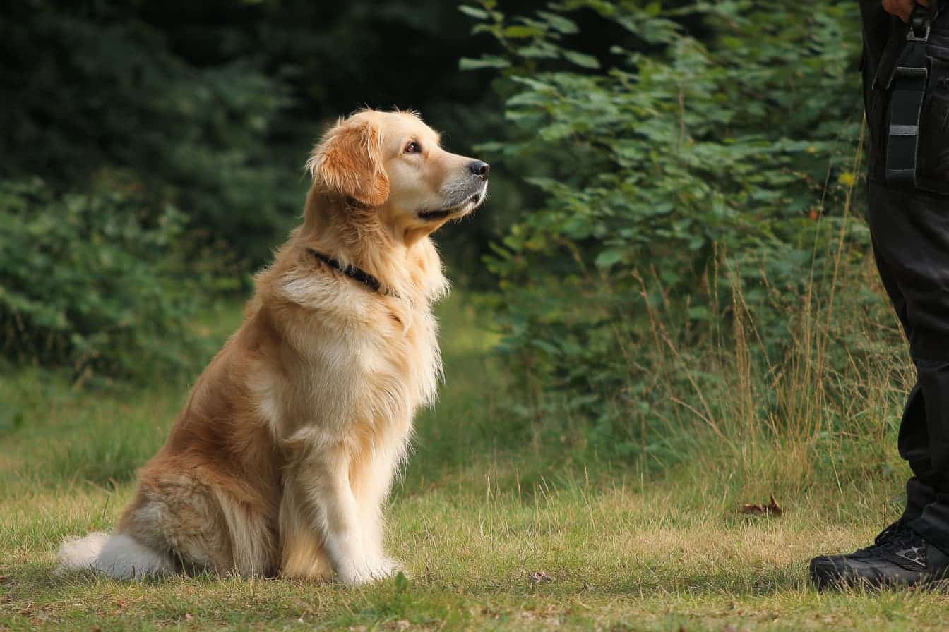 Golden Retriever obedience training