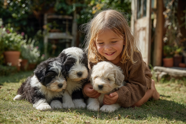 Old English Sheepdog Puppy Socialization